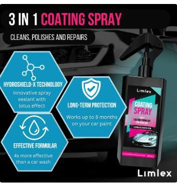 Coating Spray and Foam Car Cleaner 200ml (Combo) - Feature 2