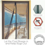 Mesh Screen Net Home Magnetic Foldable Anti Mosquito Door Curtains