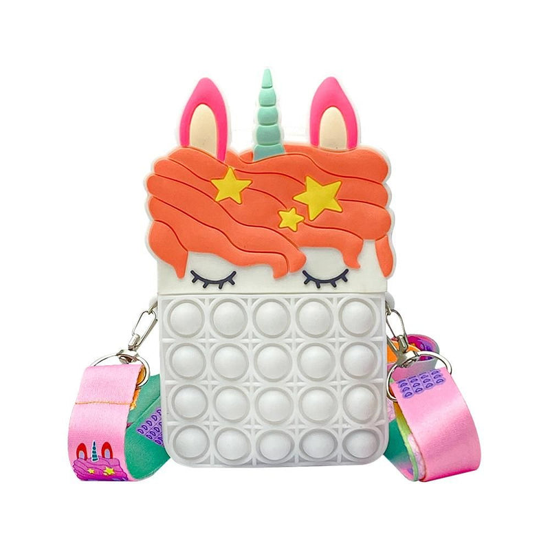 Pop It Bag for Girls -P- Unicorn sling Bags for Girls Kids Sling Bags - Feature 1