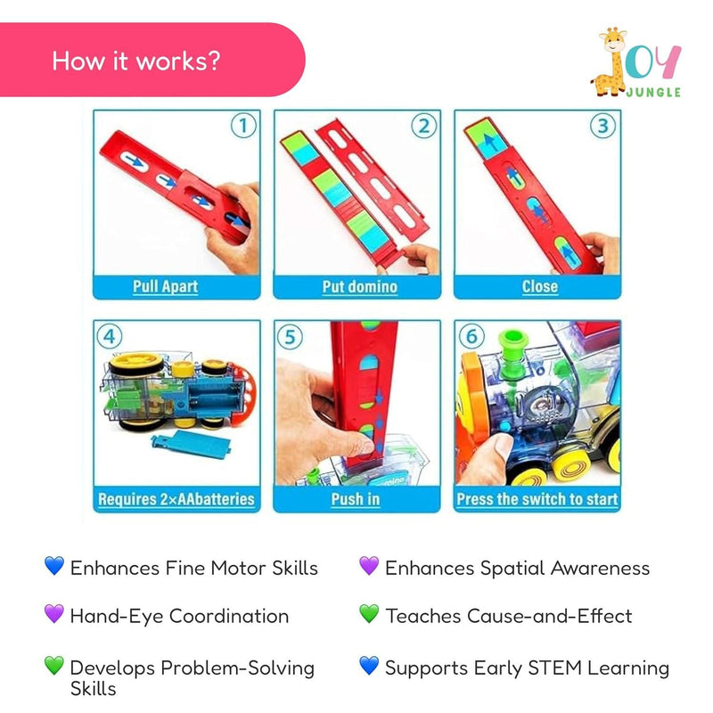 Train Toy Domino Set for Kids BPA Free Plastic with Sound Effects - Feature 5