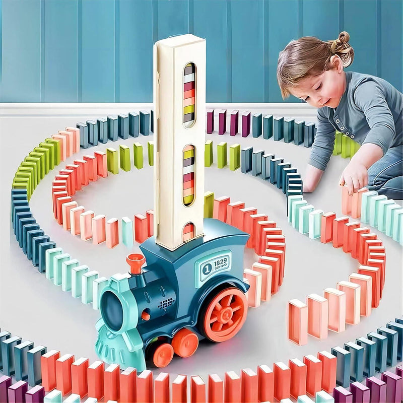Train Toy Domino Set for Kids BPA Free Plastic with Sound Effects - Feature 2