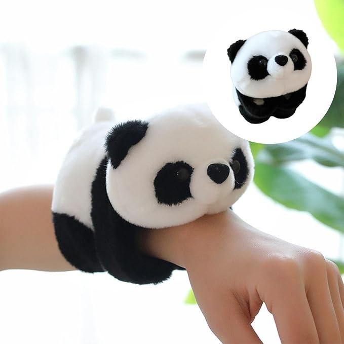 Unisex Stuffed Animal Slap Bracelets Plush Panda - Feature 1