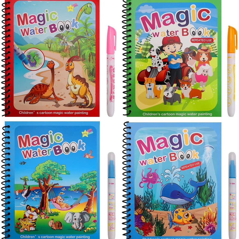 Reusable Magic Water Quick Dry Book Water Coloring Book - Feature 1
