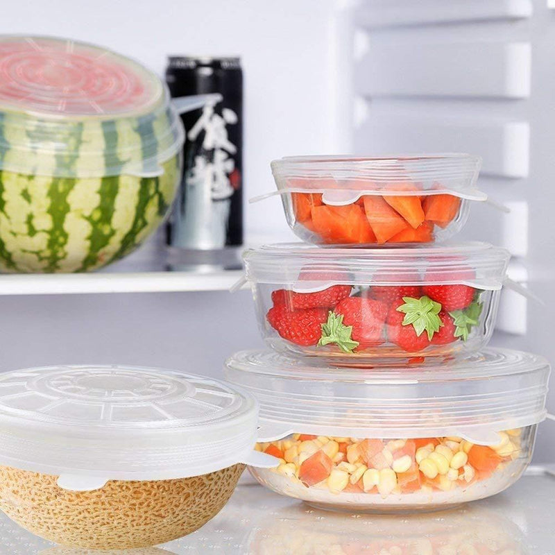 Silicon Lids - Reusable Silicone Stretch Lids For Food Cover ( Set of 6 ) - Feature 6