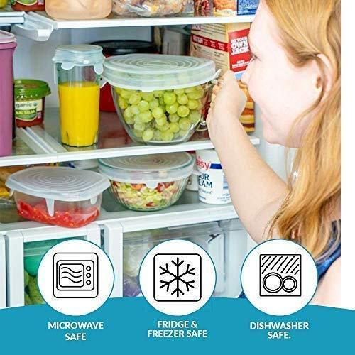 Silicon Lids - Reusable Silicone Stretch Lids For Food Cover ( Set of 6 ) - Feature 5
