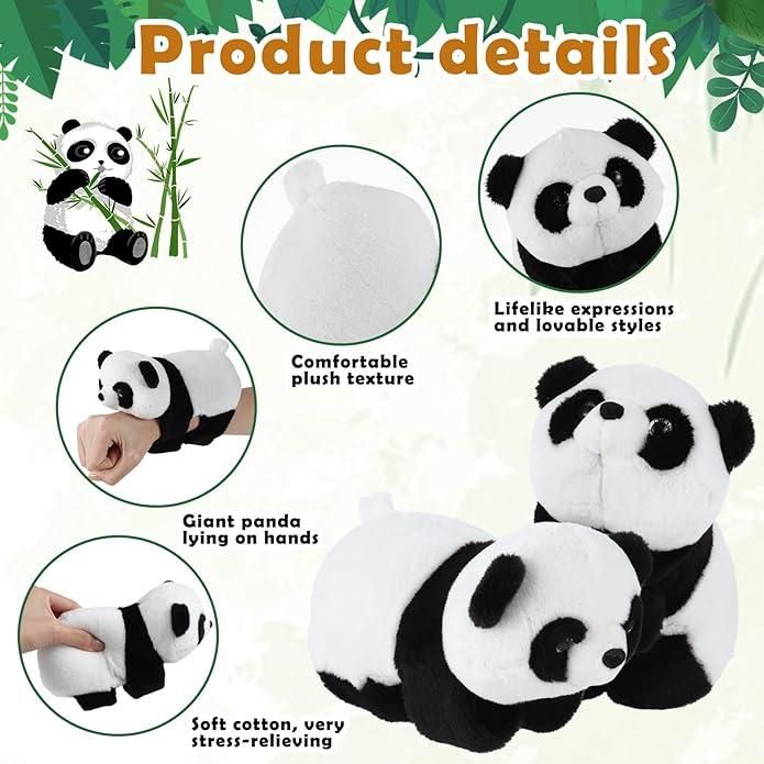 Unisex Stuffed Animal Slap Bracelets Plush Panda - Feature 3