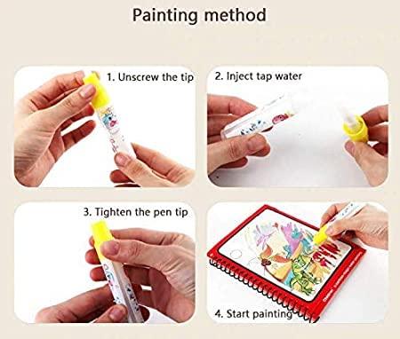 Reusable Magic Water Quick Dry Book Water Coloring Book - Feature 2