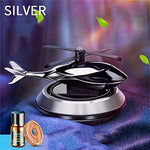 New Helicopter alloy Solar Car Air Perfume Diffuser
